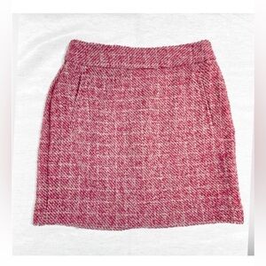Banana Republic Pink Tweed Mini Skirt